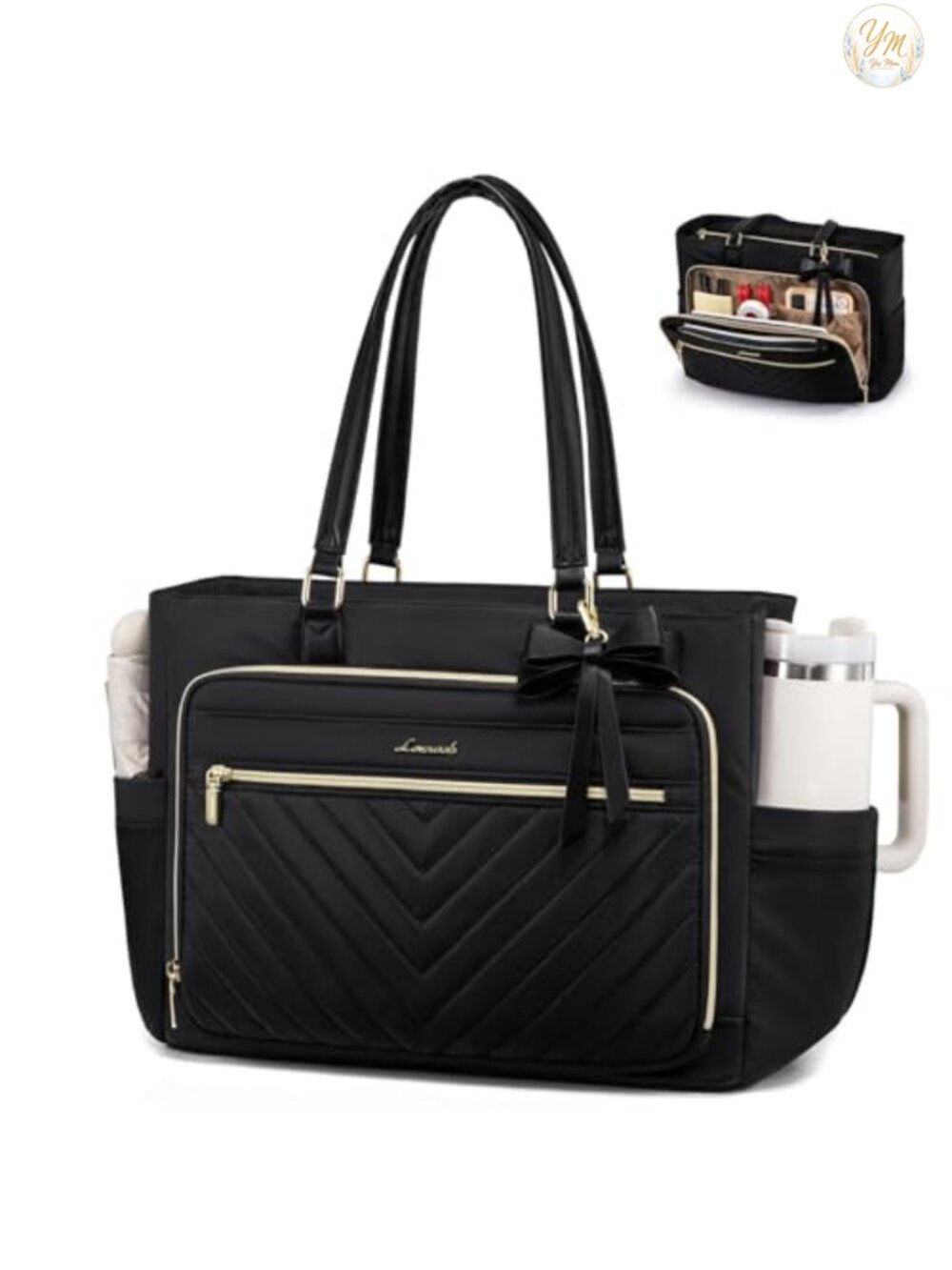 LOVEVOOK Laptop Tote Bag Women Work Teacher Nurse Quilted Travel Computer Bag